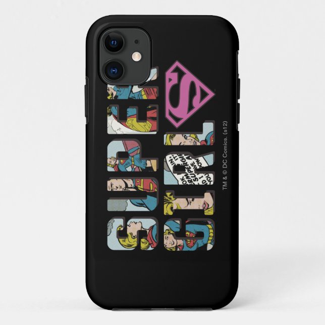 Funda De Case-Mate Para iPhone Logo de Supergirl Comic (Reverso)