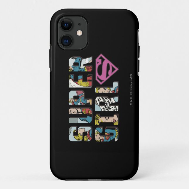 Funda De Case-Mate Para iPhone Logo de Supergirl Comic (Reverso)