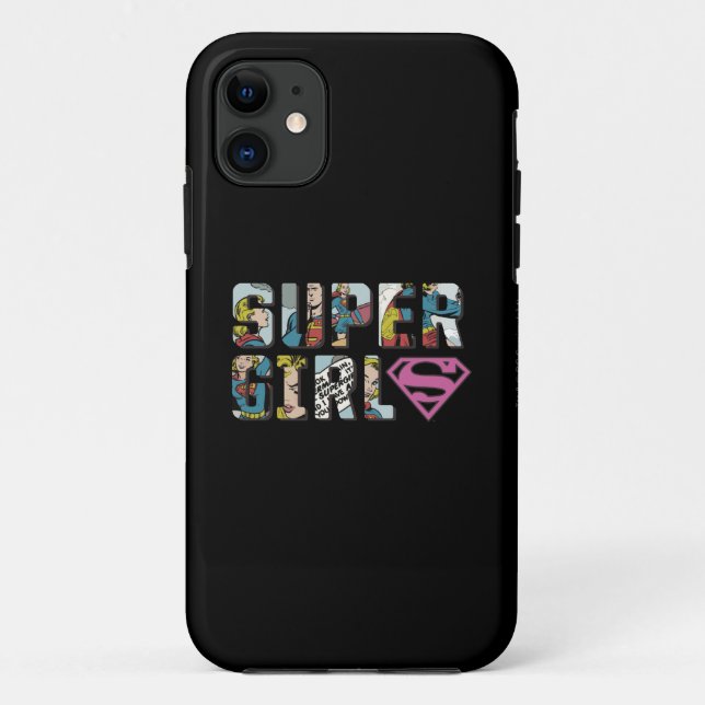 Funda De Case-Mate Para iPhone Logo de Supergirl Comic (Reverso)