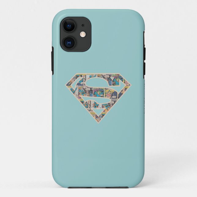 Funda De Case-Mate Para iPhone Logo de Supergirl Comic Strip (Reverso)