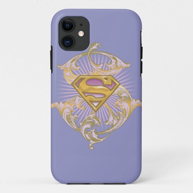 Funda De Case-Mate Para iPhone Logo de Supergirl Starbust (Reverso)