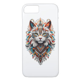 Funda Para iPhone 8/7 Logo del gato espiritual tribal