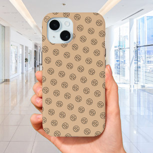 Funda Para iPhone 15 Logo del patrón profesional de marca Rustic modern
