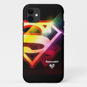 Funda Para iPhone 11 Logotipo colorido de Supergirl