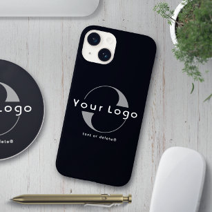 Funda Para iPhone 14 De Case-Mate Logotipo comercial Marca mínima simple limpia negr