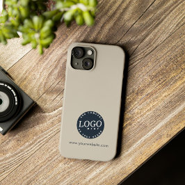 Funda Para iPhone 13 Logotipo comercial y dirección del sitio web de la