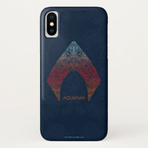 Funda Para iPhone X Logotipo de Aquaman el   Paisley Aquaman