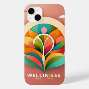 Funda Para iPhone 14 Plus De Case-Mate Logotipo de bienestar minimalista - Diseño de vect