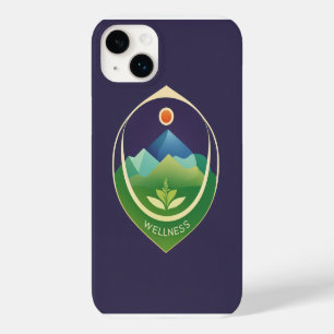 Funda Para iPhone 14 Plus De Case-Mate Logotipo de bienestar minimalista - Diseño de vect