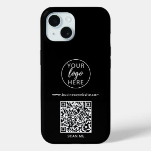 Funda Para iPhone 15 Logotipo de empresa personalizado negro