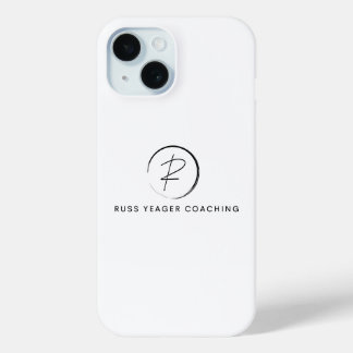 Funda Para iPhone 15 Logotipo de firma de coaching de Russ Yeager