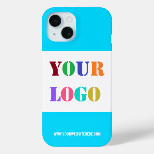 Funda Para iPhone 15 Logotipo de la empresa personalizado Mensajes de t