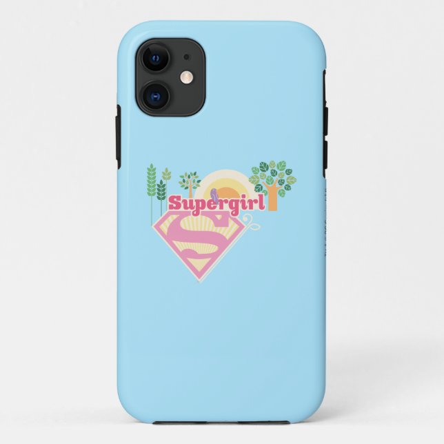 Funda De Case-Mate Para iPhone Logotipo de la superchica (Reverso)