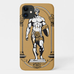 Funda Para iPhone 11 Logotipo de lujo - mixto con estatua geométrica y 