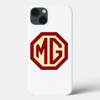 Funda Para iPhone 13 Logotipo de MG del rojo y del oro