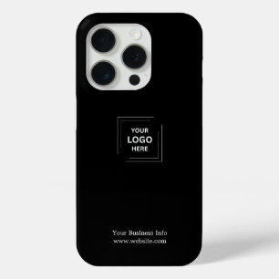 Funda Para iPhone 15 Pro Logotipo de negocio del Personalizado moderno Mini