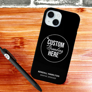 Funda Para iPhone 15 Logotipo de negocios personalizado profesional mod