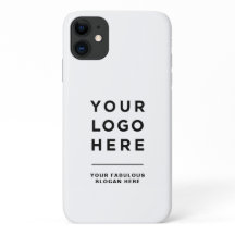 Logotipo de personalizado Texto Casos de iPhone de