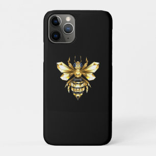 Funda Para iPhone 11 Pro Logotipo de Relieve metalizado dorado falso poligo