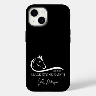 Funda Para iPhone 14 De Case-Mate Logotipo del rancho de caballos marca estable ecue