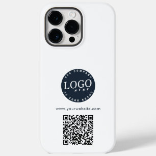 Funda Para iPhone 14 Pro Max De Case-Mate Logotipo Empresarial Simple y Código QR Personaliz