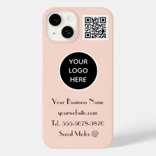 Funda Para iPhone 14 De Case-Mate logotipo moderno de Personalizado rosa Minimalista
