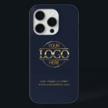 Funda Para iPhone 15 Pro Logotipo profesional para Personalizados | Azul Ma<br><div class="desc">Este funda elegante y elegante combina a la perfección la forma y la función,  ofreciendo una protección de primera calidad para su equipo y mostrando su marca de manera sofisticada. Personalízalo con el logotipo y el texto de su empresa personalizado para que tenga un toque verdaderamente único.</div>