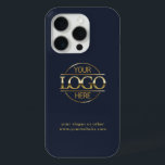 Funda Para iPhone 15 Pro Logotipo profesional para Personalizados | Azul Ma<br><div class="desc">Este funda elegante y elegante combina a la perfección la forma y la función,  ofreciendo una protección de primera calidad para su equipo y mostrando su marca de manera sofisticada. Personalízalo con el logotipo y el texto de su empresa personalizado para que tenga un toque verdaderamente único.</div>