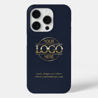 Funda Para iPhone 15 Pro Logotipo profesional para Personalizados | Azul Ma