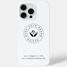 Funda Para iPhone 15 Pro Max Logotipo y texto editables de estilista moderno