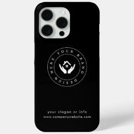 Funda Para iPhone 15 Pro Max Logotipo y texto editables de estilista moderno