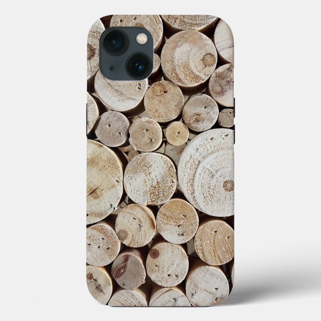 Funda De Case-Mate Para iPhone Logs de madera (Reverso )