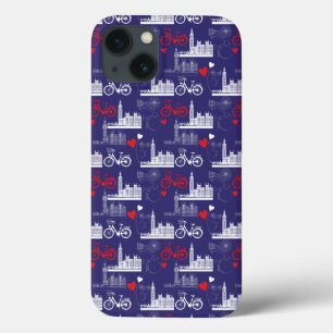 Funda Para iPhone 13 London Landmarks Pattern