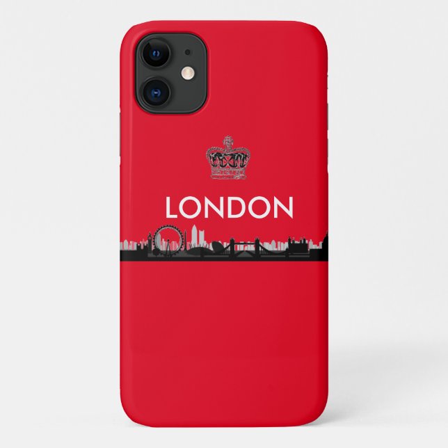 Funda De Case-Mate Para iPhone Londres Roja Británica (Reverso)
