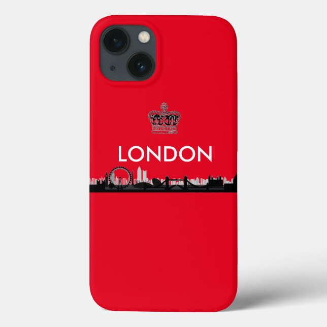 Funda De Case-Mate Para iPhone Londres Roja Británica (Reverso)