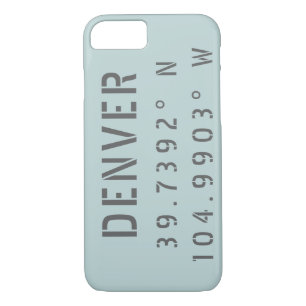 Funda Para iPhone 8/7 Longitud de Denver Latitude