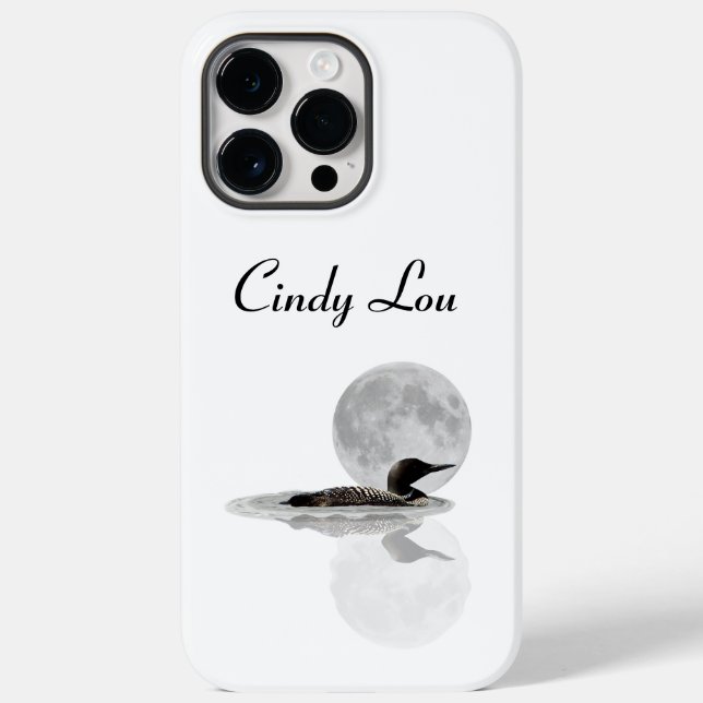 Funda De Case-Mate Para iPhone Loon Swims In The Moonlight iPhone / iPad case (Reverso )