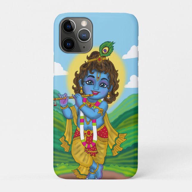 Funda De Case-Mate Para iPhone Lord Krishna Phone Cover (Reverso)