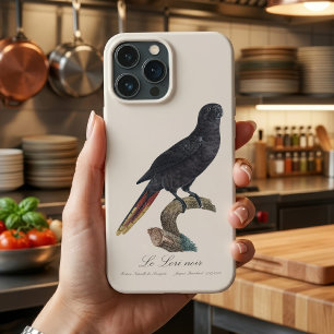 Funda Para iPhone 13 Pro Max Lori negro o Lori de plumas rojas, Chalcopsitta at