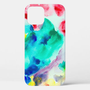 Funda Para iPhone 12 loro en el árbol, pájaro Abstract Bright Watercolo