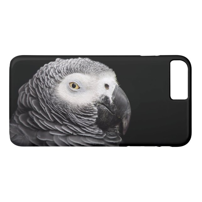 Funda De Case-Mate Para iPhone Loro gris africano (Reverso (horizontal))