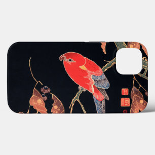 Funda Para iPhone 13 Loro Rojo en la rama de un árbol por Ito Jakuchu