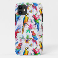 Loros del estilo de la acuarela