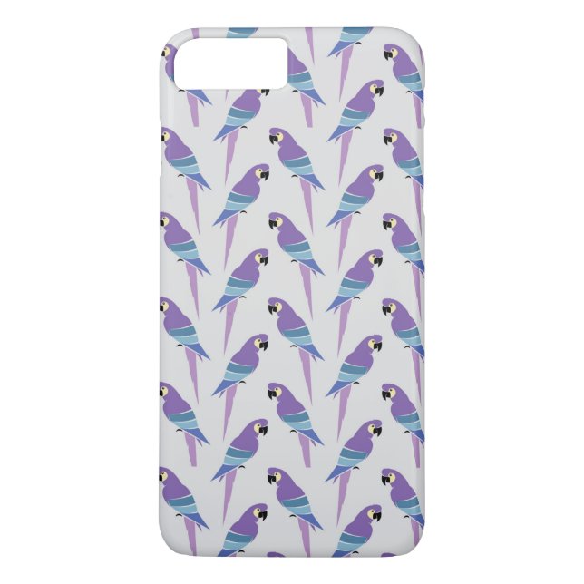 Funda De Case-Mate Para iPhone Loros púrpuras (Reverso)