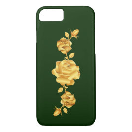 Funda Para iPhone 8/7 Los amantes del Rosa diseñan el oro en verde