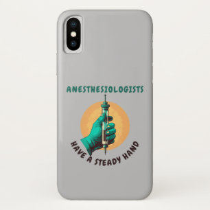 Funda Para iPhone X Los anestesiólogos tienen una mano firme, la anest