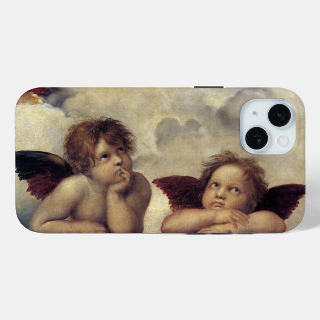 Funda De Case-Mate Para iPhone Los ángeles de Raphael (Reverso (Horizontal))