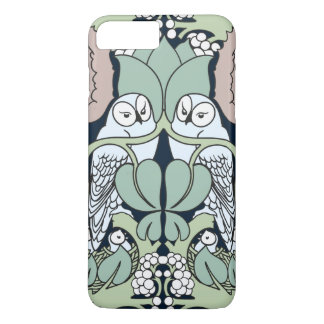 Funda Para iPhone 8 Plus/7 Plus Los búhos de Nouveau del arte jerarquizan el
