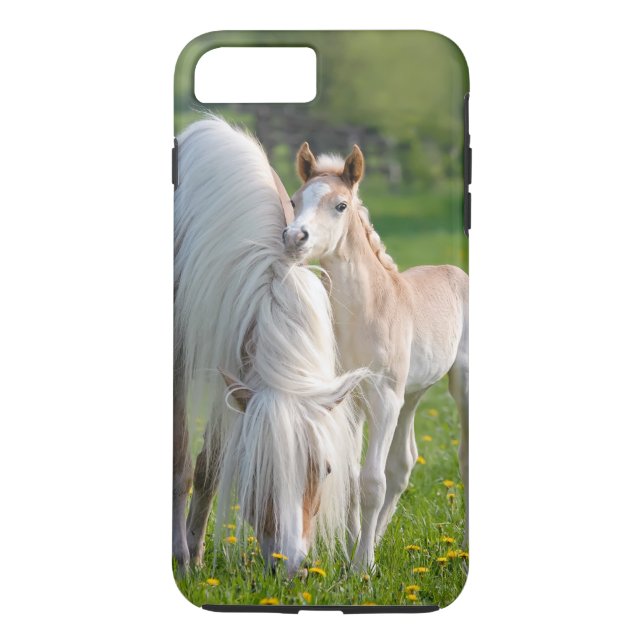 Funda De Case-Mate Para iPhone Los Caballos Haflinger Cute Ternera Con Foto De Ma (Reverso)