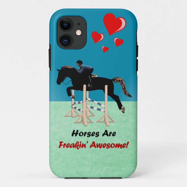 Funda De Case-Mate Para iPhone Los caballos lindos son Freakin impresionante (Reverso)